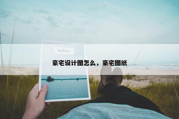 豪宅设计图怎么，豪宅图纸