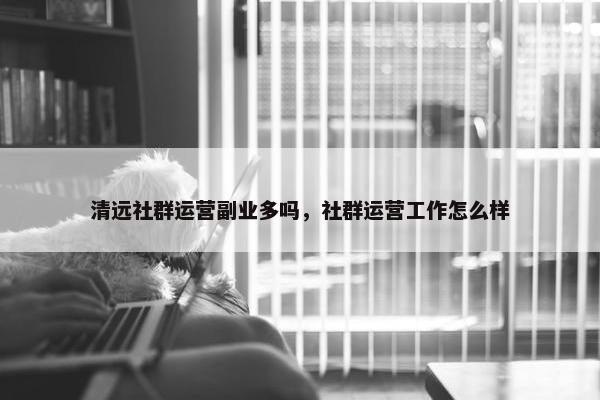 清远社群运营副业多吗，社群运营工作怎么样