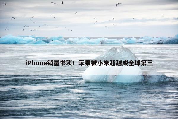 iPhone销量惨淡！苹果被小米超越成全球第三