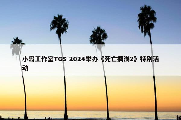 小岛工作室TGS 2024举办《死亡搁浅2》特别活动