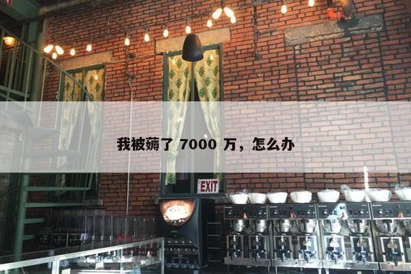 我被薅了 7000 万，怎么办