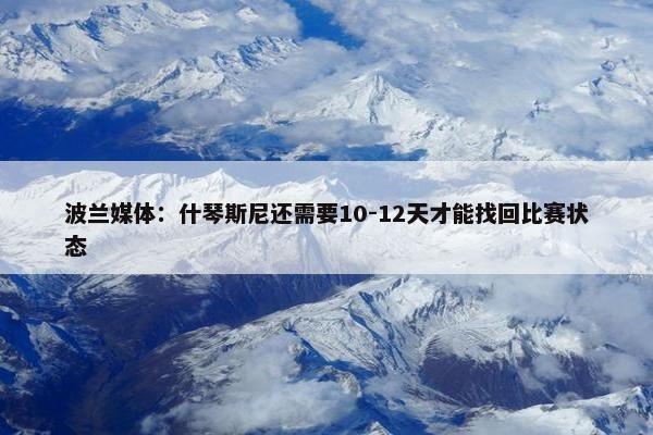 波兰媒体：什琴斯尼还需要10-12天才能找回比赛状态