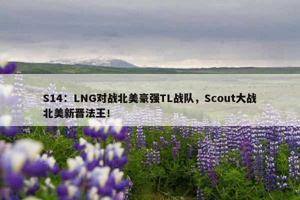 S14：LNG对战北美豪强TL战队，Scout大战北美新晋法王！