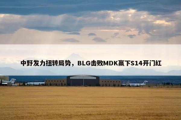 中野发力扭转局势，BLG击败MDK赢下S14开门红