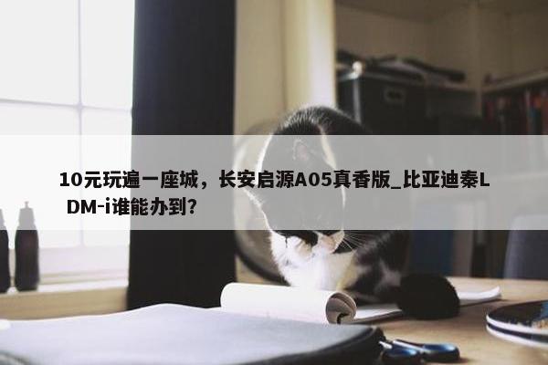 10元玩遍一座城，长安启源A05真香版_比亚迪秦L DM-i谁能办到？