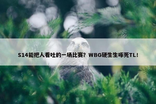 S14能把人看吐的一场比赛？WBG硬生生啄死TL！