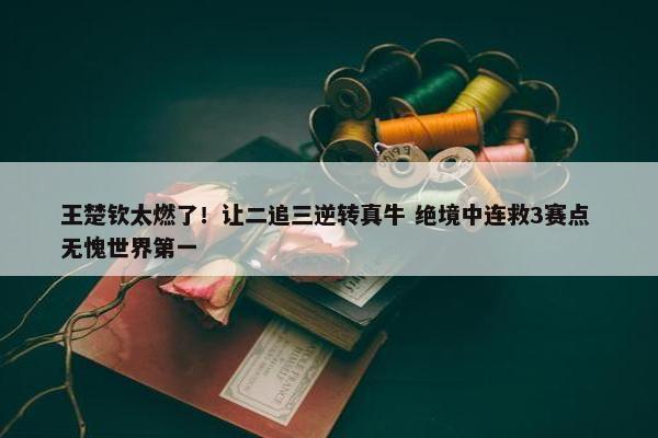 王楚钦太燃了！让二追三逆转真牛 绝境中连救3赛点 无愧世界第一