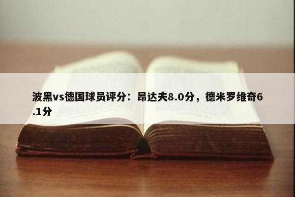 波黑vs德国球员评分：昂达夫8.0分，德米罗维奇6.1分