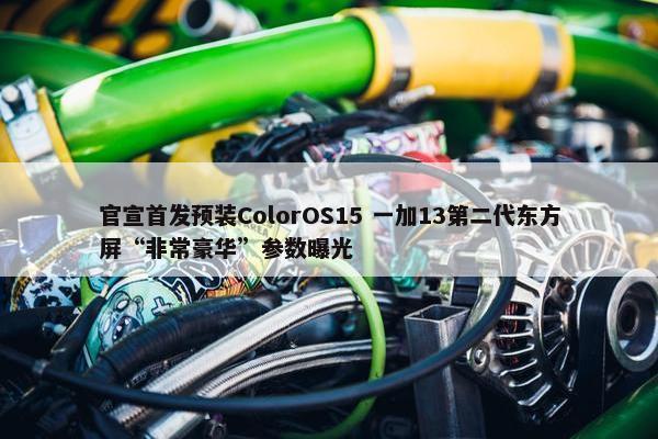 官宣首发预装ColorOS15 一加13第二代东方屏“非常豪华”参数曝光