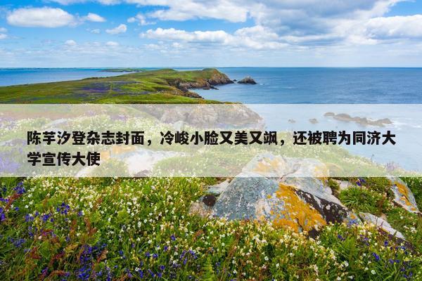 陈芋汐登杂志封面，冷峻小脸又美又飒，还被聘为同济大学宣传大使