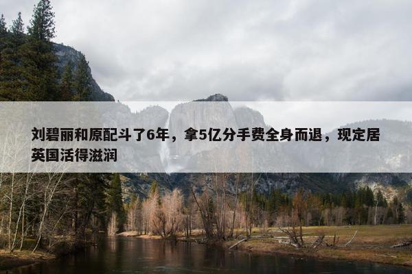 刘碧丽和原配斗了6年，拿5亿分手费全身而退，现定居英国活得滋润