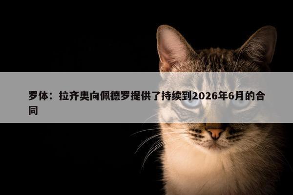 罗体：拉齐奥向佩德罗提供了持续到2026年6月的合同