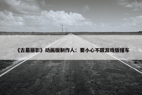 《古墓丽影》动画版制作人：要小心不跟游戏版撞车