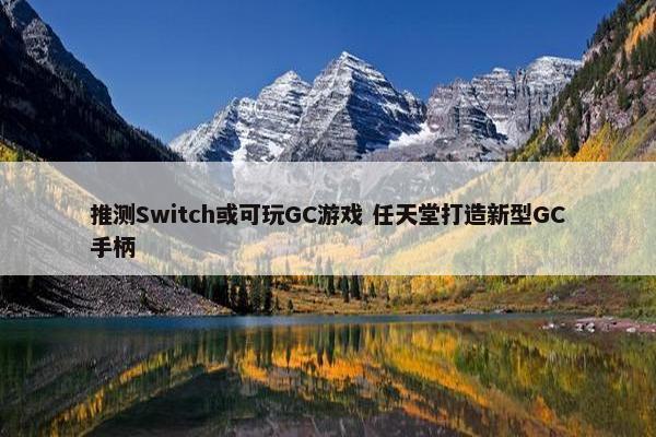 推测Switch或可玩GC游戏 任天堂打造新型GC手柄