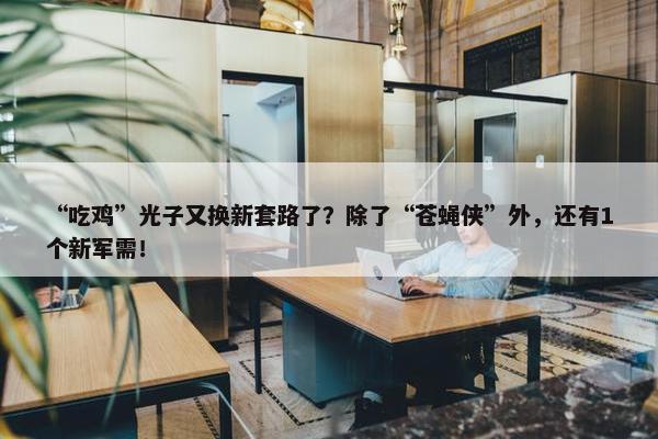 “吃鸡”光子又换新套路了？除了“苍蝇侠”外，还有1个新军需！