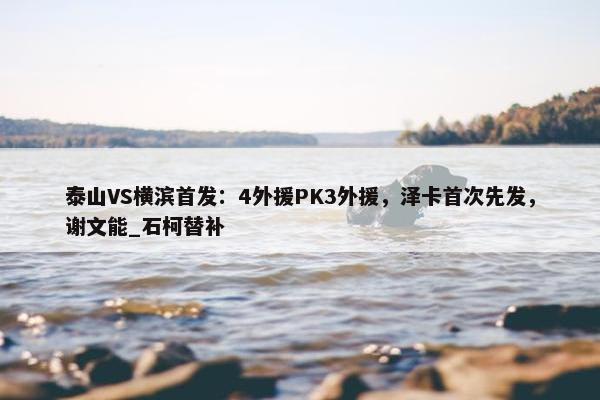 泰山VS横滨首发：4外援PK3外援，泽卡首次先发，谢文能_石柯替补