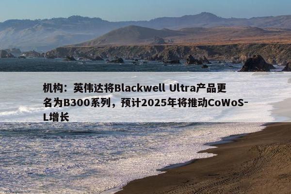 机构：英伟达将Blackwell Ultra产品更名为B300系列，预计2025年将推动CoWoS-L增长