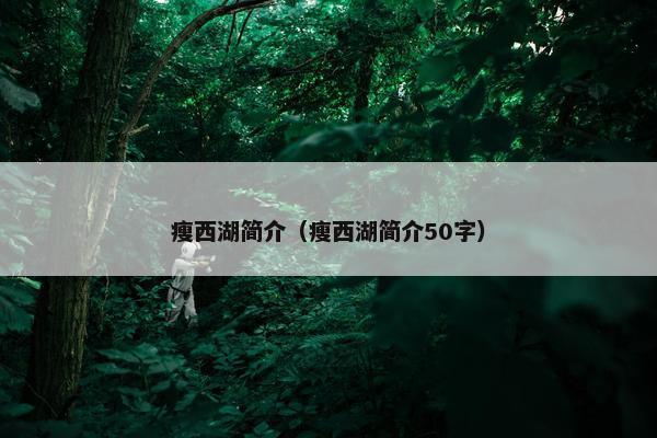 瘦西湖简介（瘦西湖简介50字）