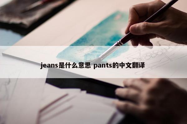 jeans是什么意思 pants的中文翻译