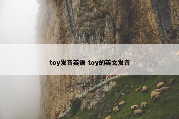 toy发音英语 toy的英文发音