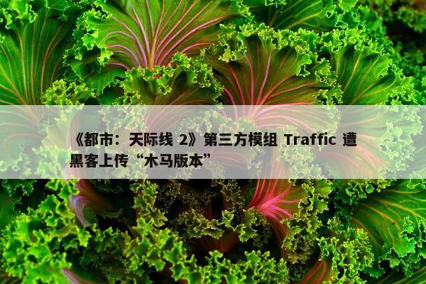 《都市：天际线 2》第三方模组 Traffic 遭黑客上传“木马版本”