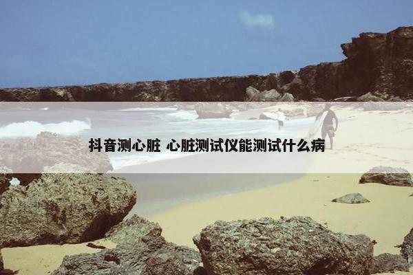 抖音测心脏 心脏测试仪能测试什么病