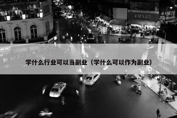 学什么行业可以当副业（学什么可以作为副业）