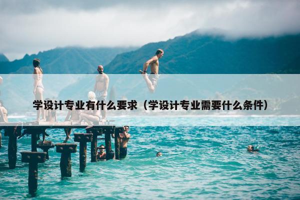 学设计专业有什么要求（学设计专业需要什么条件）