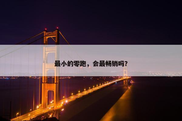 最小的零跑，会最畅销吗？