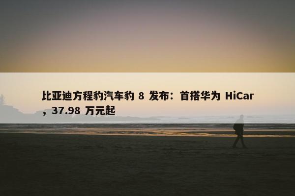 比亚迪方程豹汽车豹 8 发布：首搭华为 HiCar，37.98 万元起