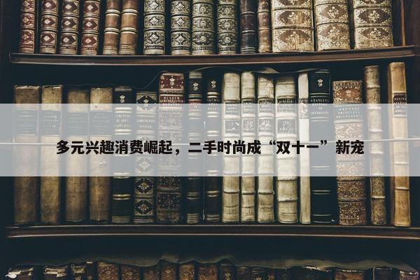 多元兴趣消费崛起，二手时尚成“双十一”新宠