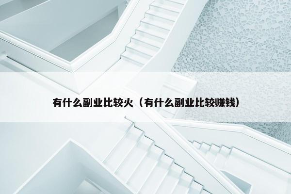 有什么副业比较火（有什么副业比较赚钱）