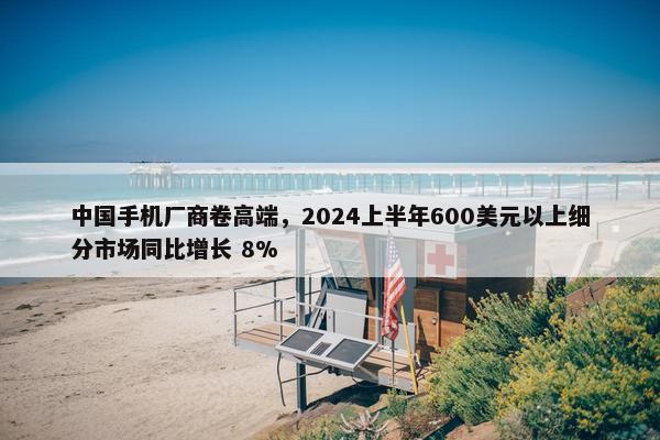 中国手机厂商卷高端，2024上半年600美元以上细分市场同比增长 8%