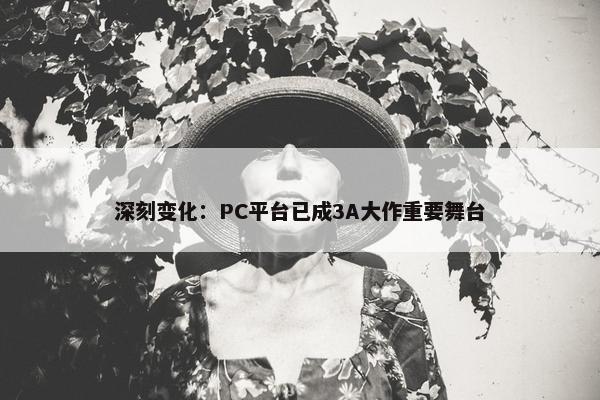 深刻变化：PC平台已成3A大作重要舞台