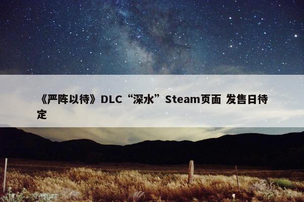 《严阵以待》DLC“深水”Steam页面 发售日待定