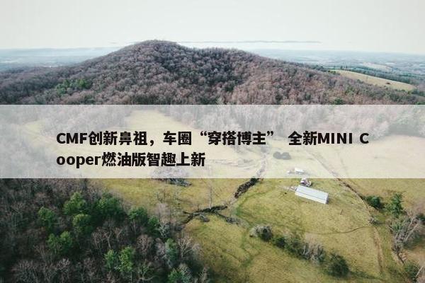 CMF创新鼻祖，车圈“穿搭博主” 全新MINI Cooper燃油版智趣上新