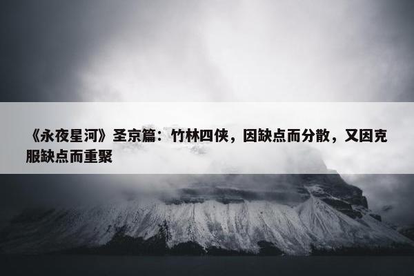 《永夜星河》圣京篇：竹林四侠，因缺点而分散，又因克服缺点而重聚