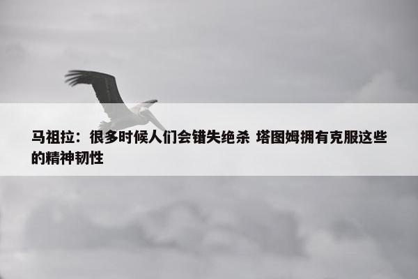 马祖拉：很多时候人们会错失绝杀 塔图姆拥有克服这些的精神韧性