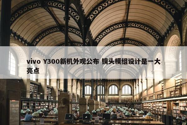 vivo Y300新机外观公布 镜头模组设计是一大亮点