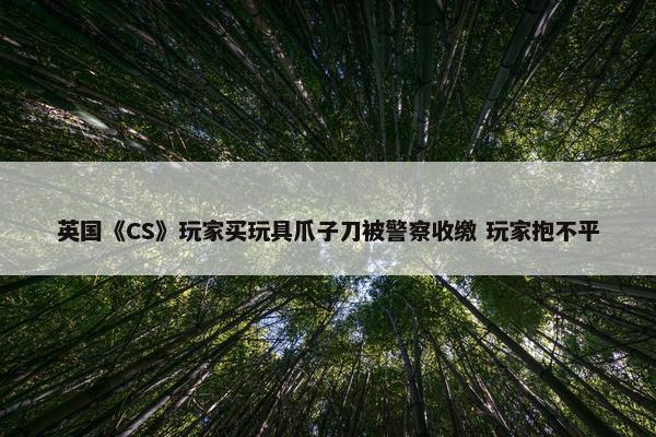 英国《CS》玩家买玩具爪子刀被警察收缴 玩家抱不平