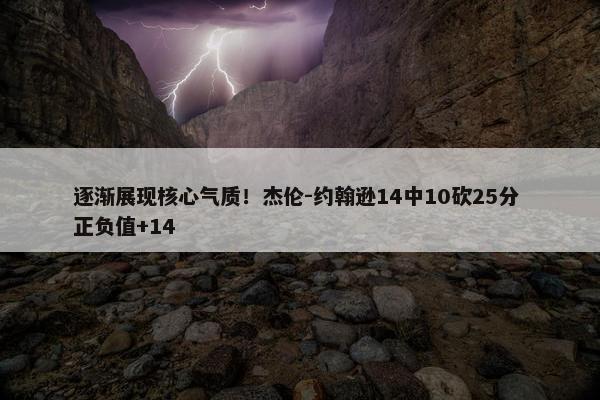 逐渐展现核心气质！杰伦-约翰逊14中10砍25分 正负值+14