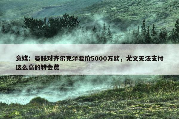 意媒：曼联对齐尔克泽要价5000万欧，尤文无法支付这么高的转会费