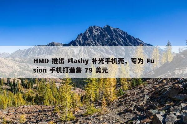 HMD 推出 Flashy 补光手机壳，专为 Fusion 手机打造售 79 美元