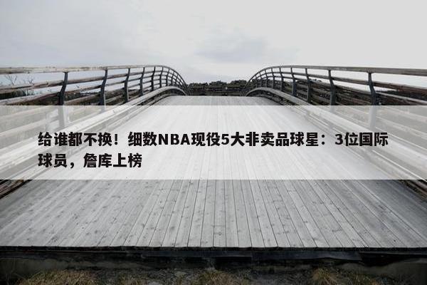 给谁都不换！细数NBA现役5大非卖品球星：3位国际球员，詹库上榜