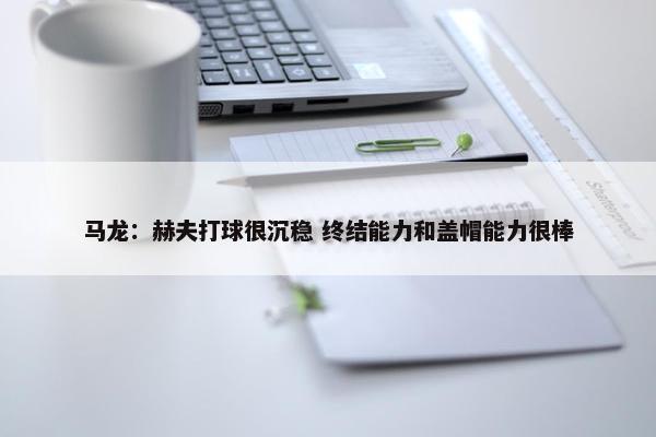 马龙：赫夫打球很沉稳 终结能力和盖帽能力很棒