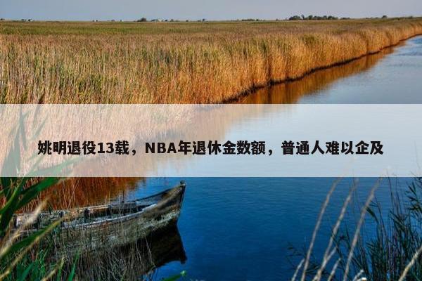 姚明退役13载，NBA年退休金数额，普通人难以企及