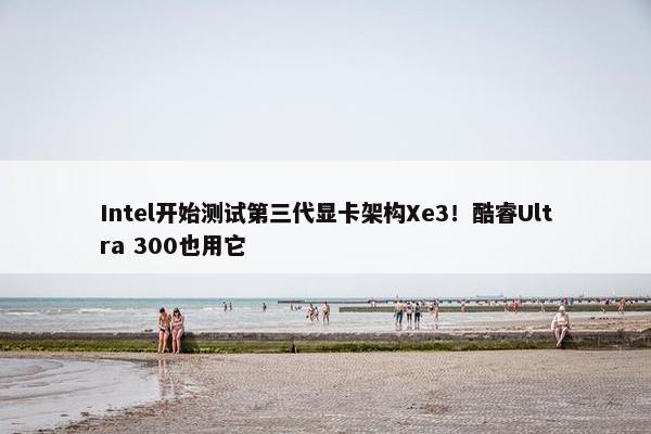 Intel开始测试第三代显卡架构Xe3！酷睿Ultra 300也用它