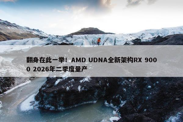 翻身在此一举！AMD UDNA全新架构RX 9000 2026年二季度量产