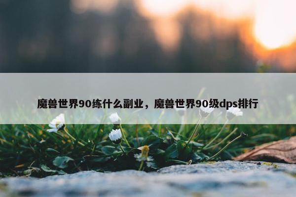 魔兽世界90练什么副业，魔兽世界90级dps排行