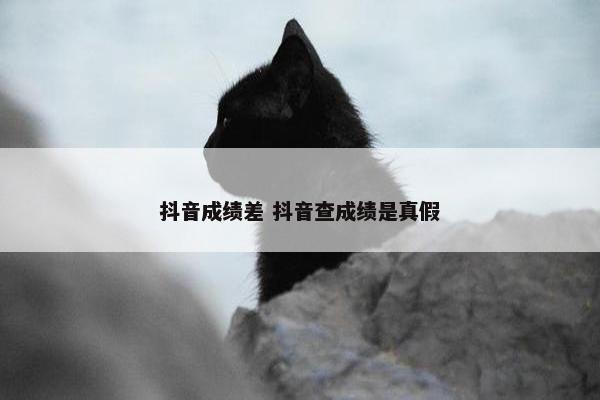 抖音成绩差 抖音查成绩是真假